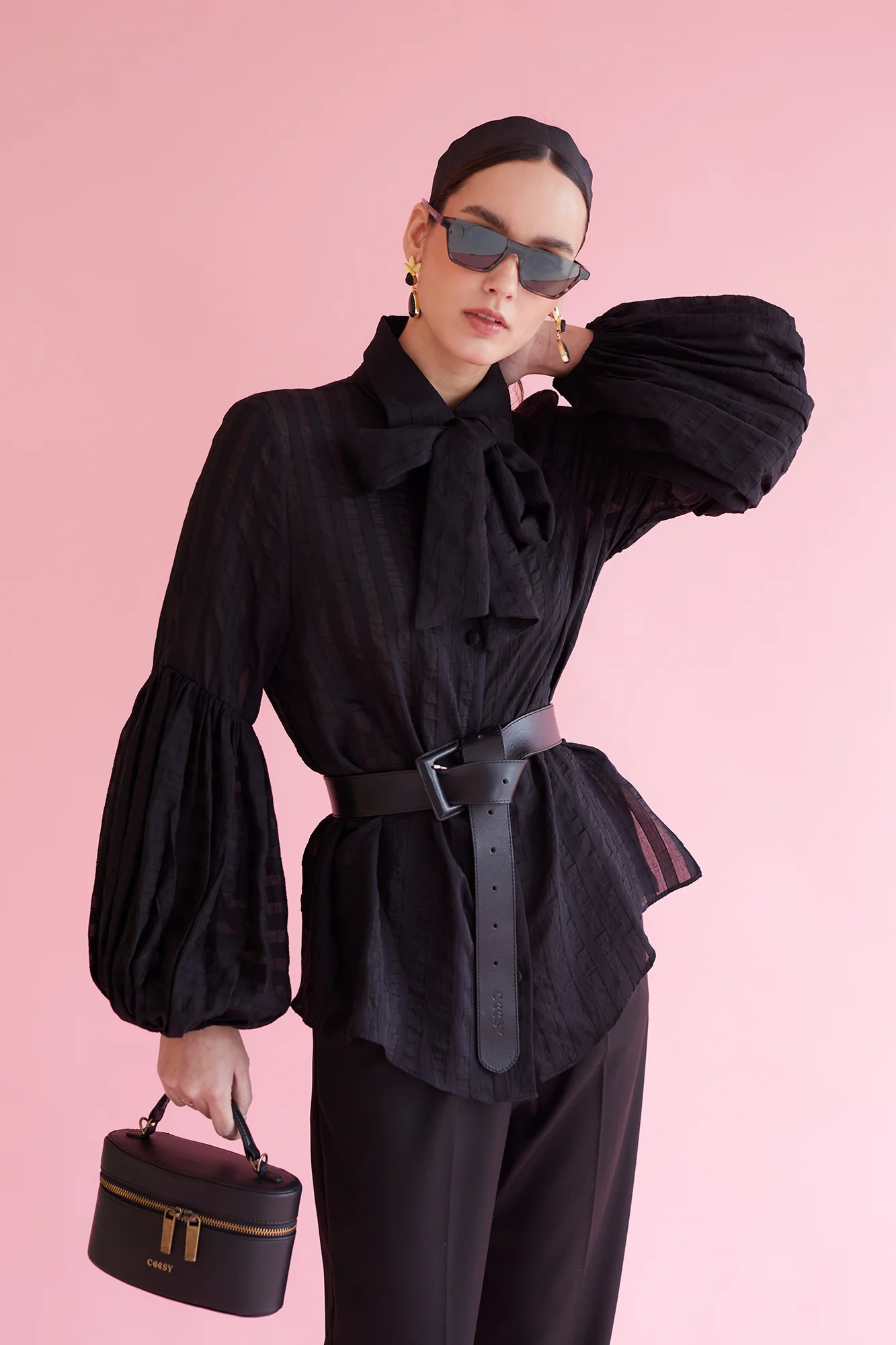 CAMISA BLOSSONS NEGRO