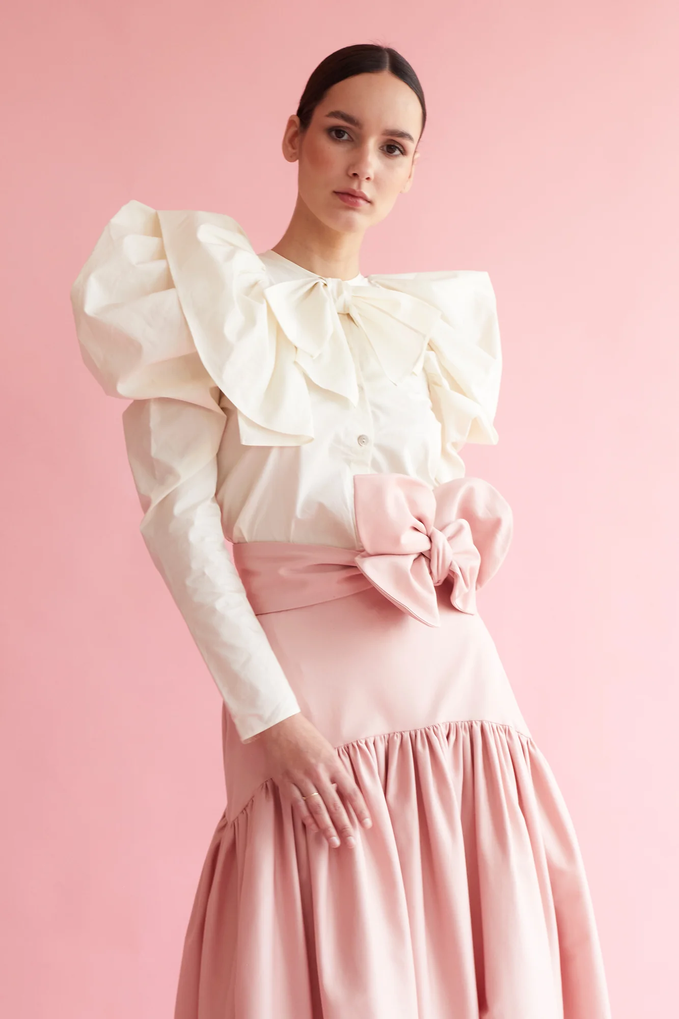 CINTURON AZZURRA PLAIN ROSA