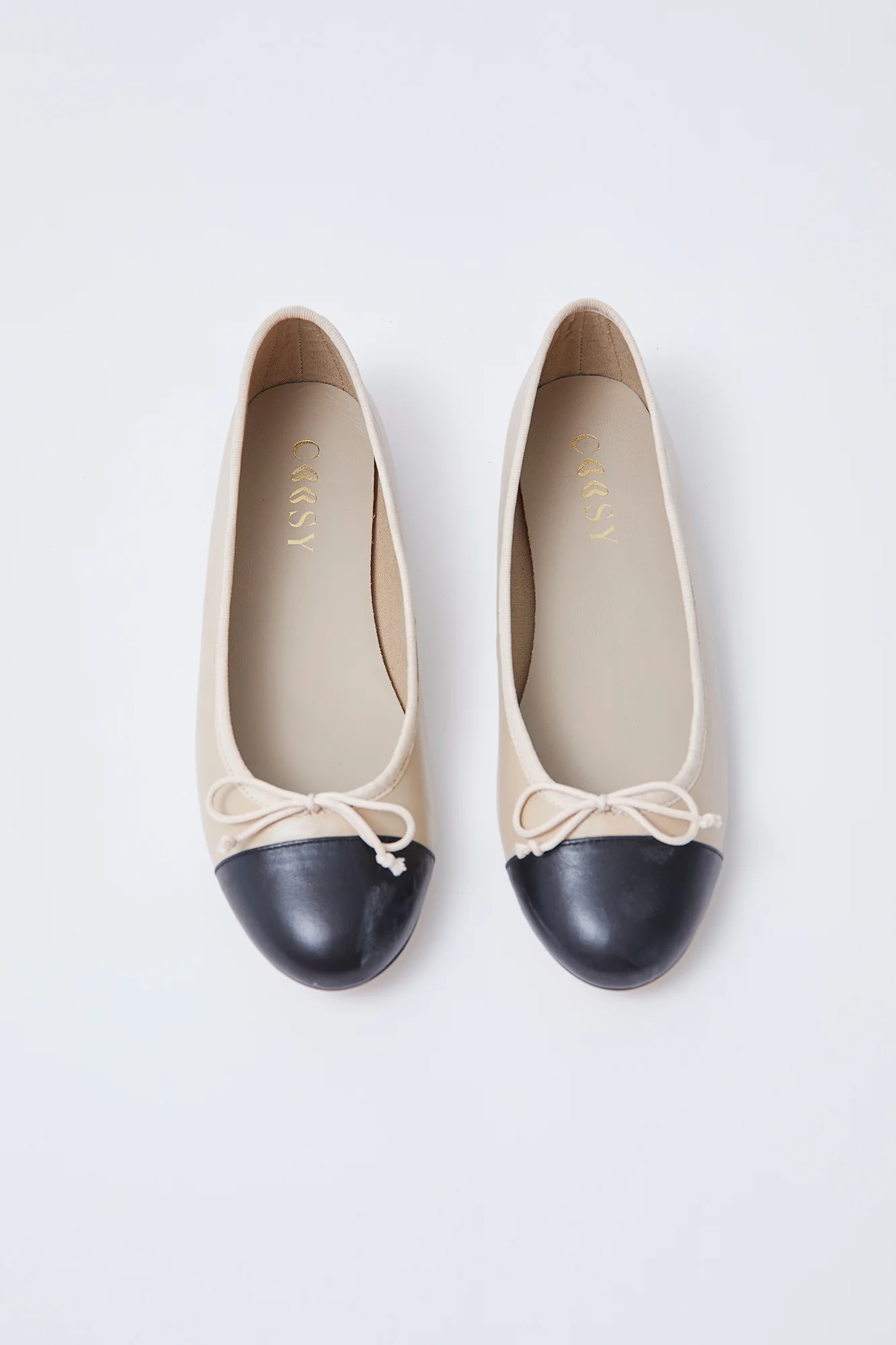 BAILARINA PIEL  CRUDO/NEGRO