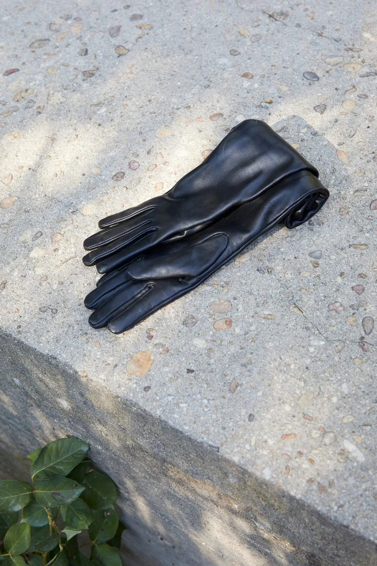 GUANTES PIEL NEGRO