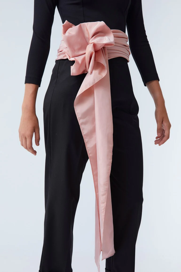 CINTURON TAFETA ROSA